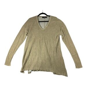 Joh‎ Women's Long Sleeve V Neck Asymmetrical Hem Tunic Top Size S